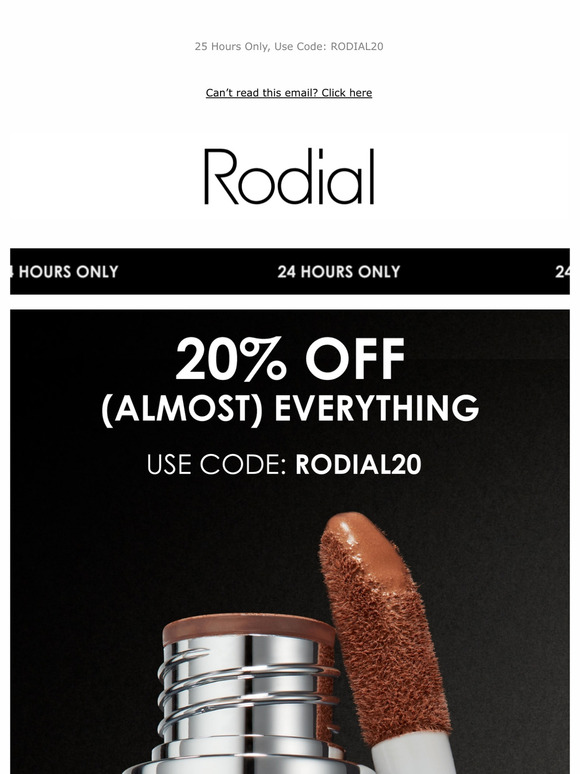 Exclusive 20% OFF (Almost) Everything