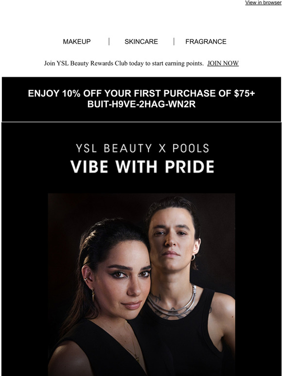 YSL Beauty US Introducing the YSL Beauty X P00ls Partnership Milled