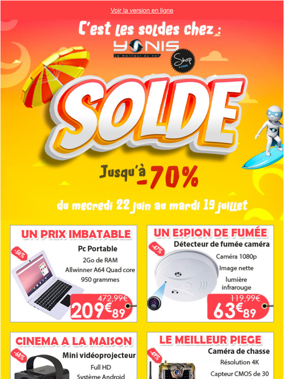 Bonjours  , et si vous profitiez des soldes jusqu'à -80% ?