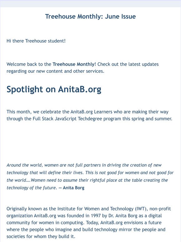 Spotlight on AnitaB.org