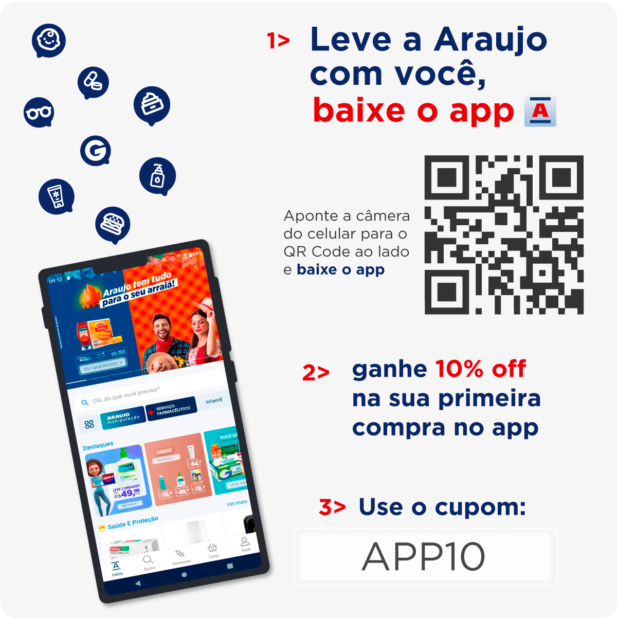 App Araujo  Chegou o App Araujo. Faça suas compras e retire na