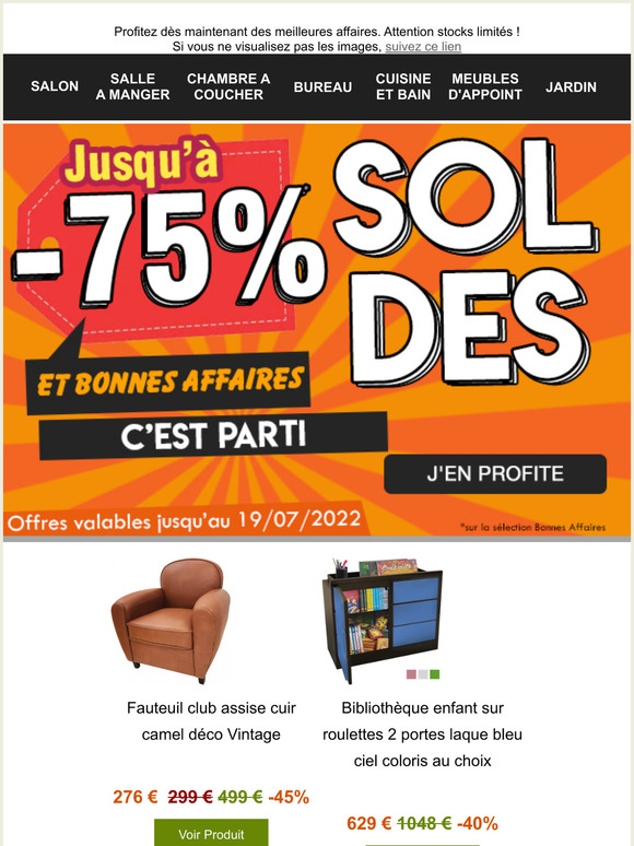 🚀 SOLDES jusqu'à -75% c'est parti !