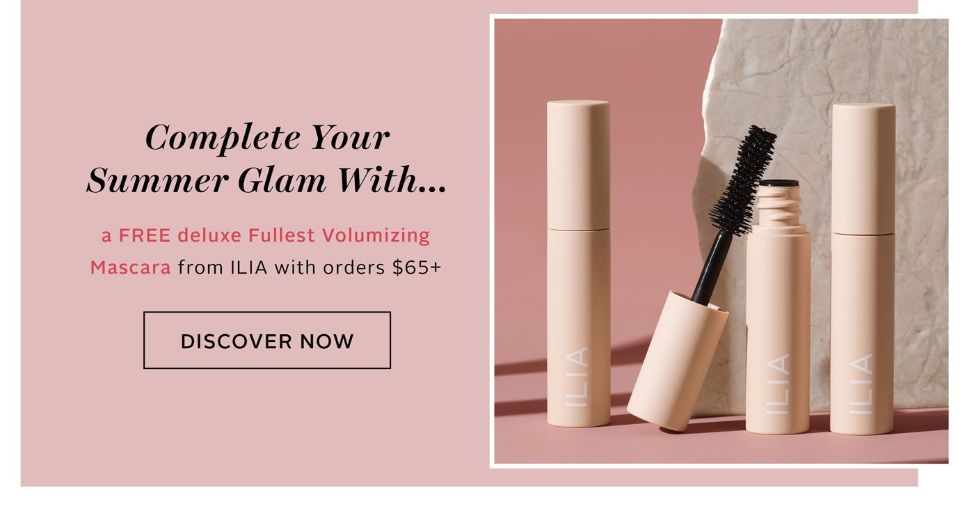 Unlock a FREE deluxe Fullest Volumizing Mascara from ILIA with orders $65+