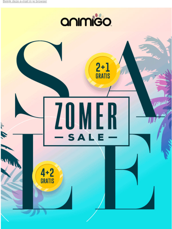 2+1 gratis - summer sale begint nu