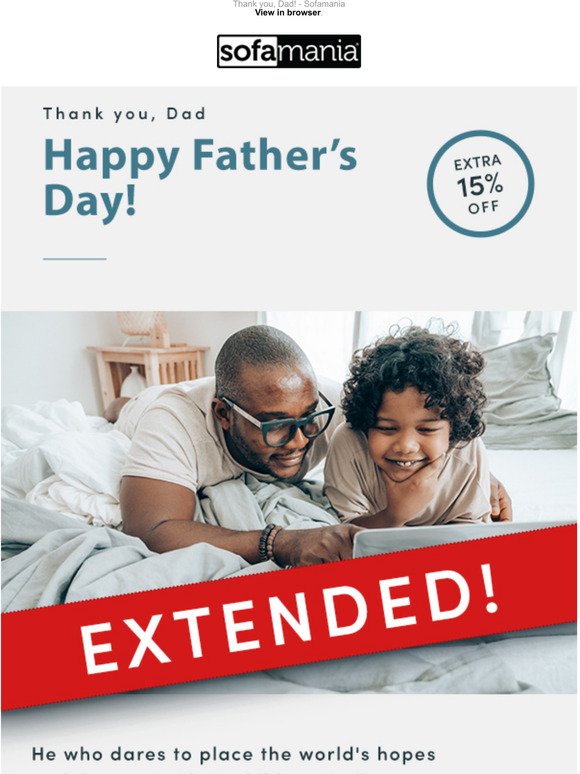 Extended - Father's Day Sale!