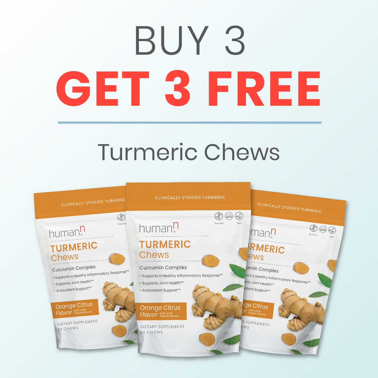 Buy 3 Get 3 FREE - Turmeric Chews