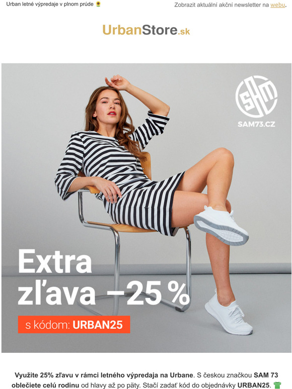 Extra zľava −25 % na značku s českej dielne