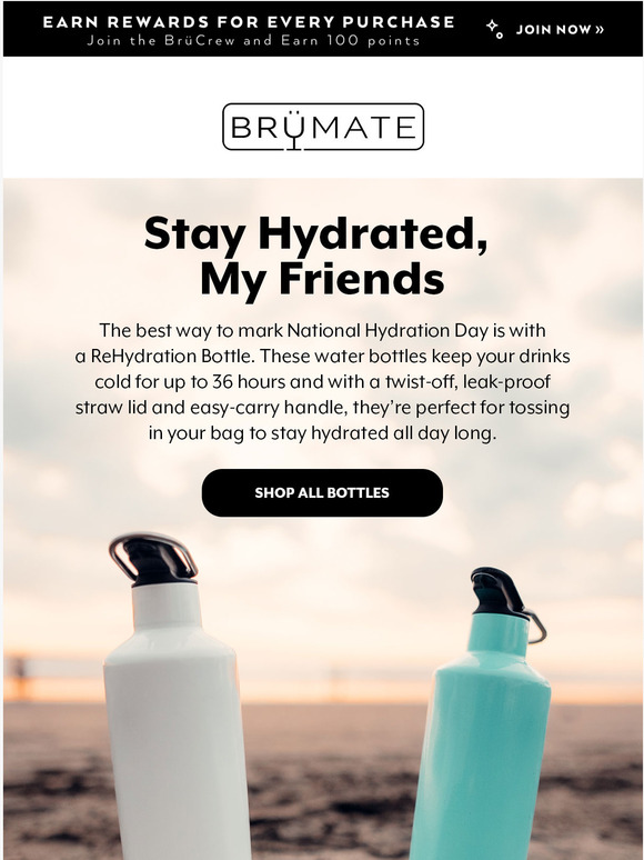 BruMate Celebrate National (Re)Hydration Day 💧 Milled