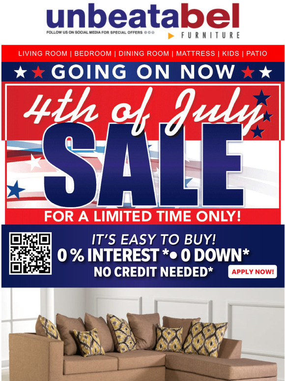 Final Days- July 4th Sale Free Delivery & Set Up / Save Up to 60 % OFF  GOING ON NOW