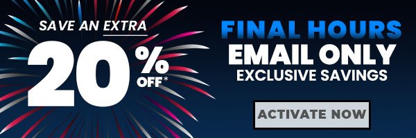Exclusive! Save an Extra 20%