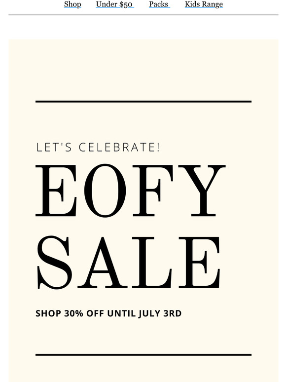 EOFY SALE