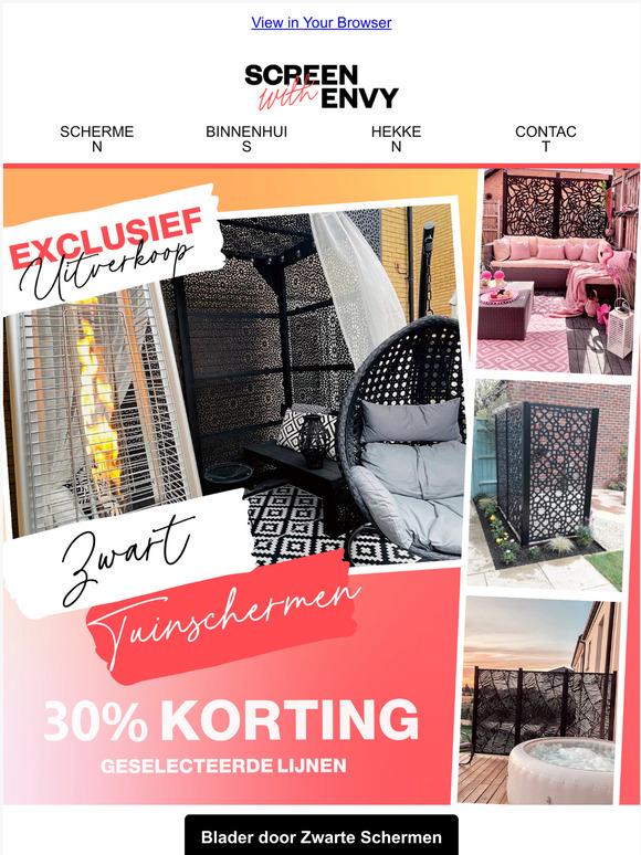 ⭐ Aanbieding Alert ⭐ 30% Korting op Geselecteerde Zwarte Schermen!