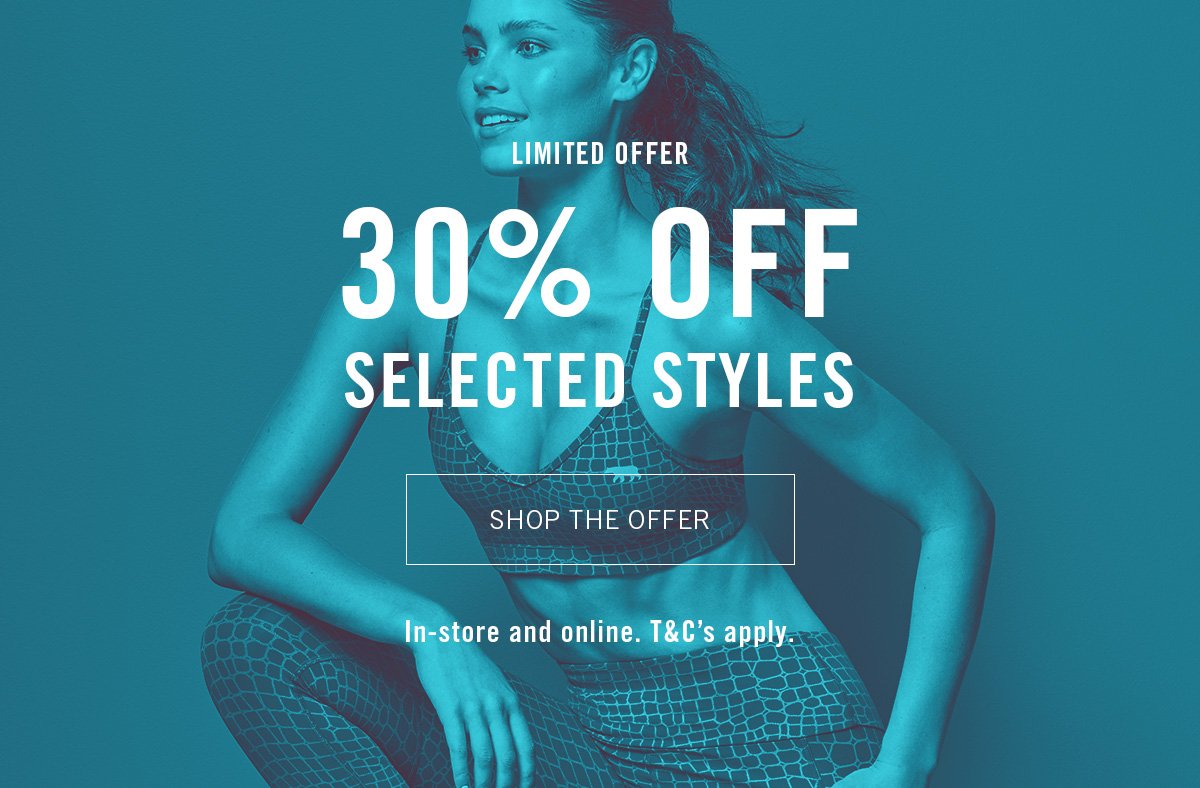 30% Off selected styles