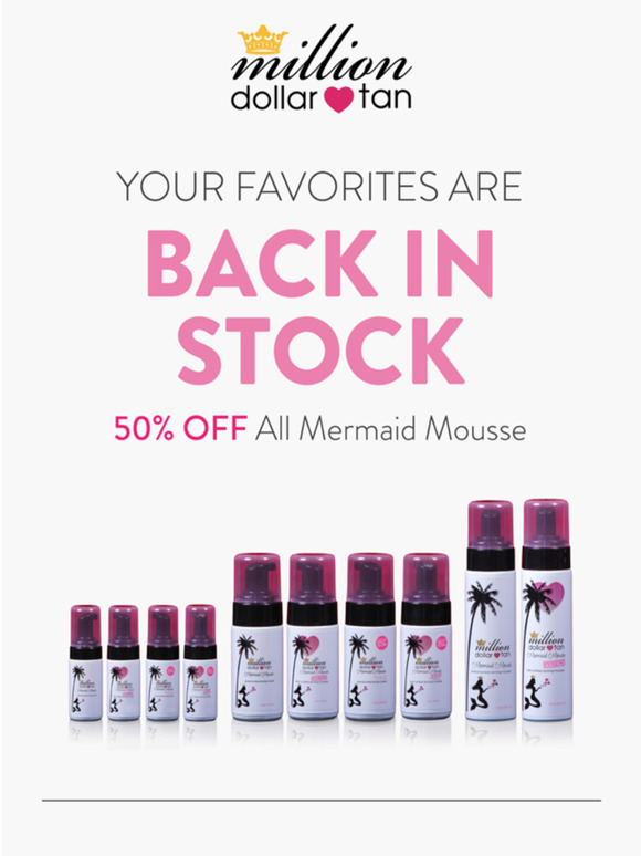 BACK IN STOCK! Save 50% on Mermaid Mousse While Supplies Last