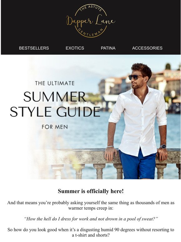 The Ultimate Summer Style Guide For Men