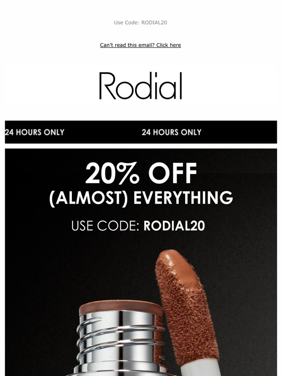 Last 24 Hours - 20% OFF (Almost) Everything