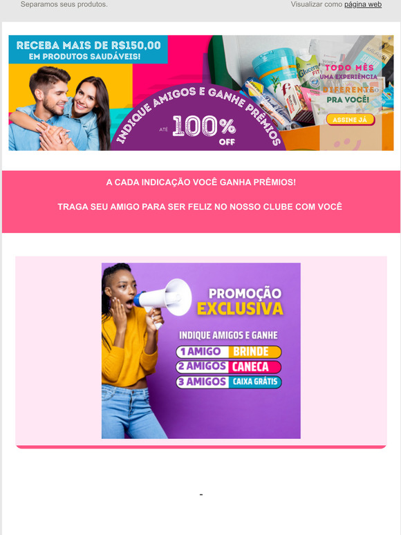 Deu match: INDIQUE amigos e GANHE prêmios! Traga seu amigo para ser FIT com VOCÊ!