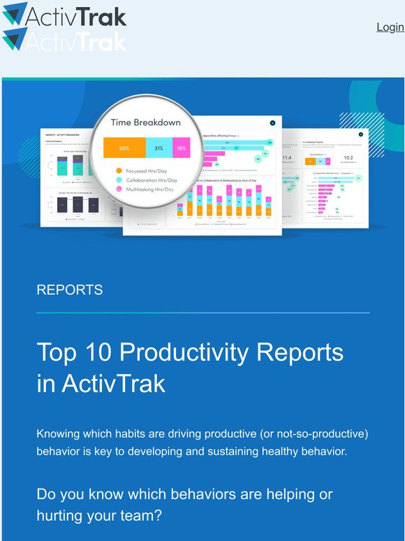 Top 10 Productivity Reports, Employee Productivity Benchmarks, and more