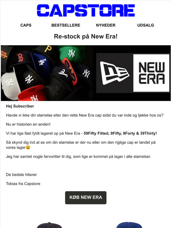 New Era er på lager!🧢