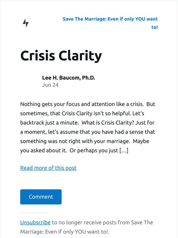[New post] Crisis Clarity