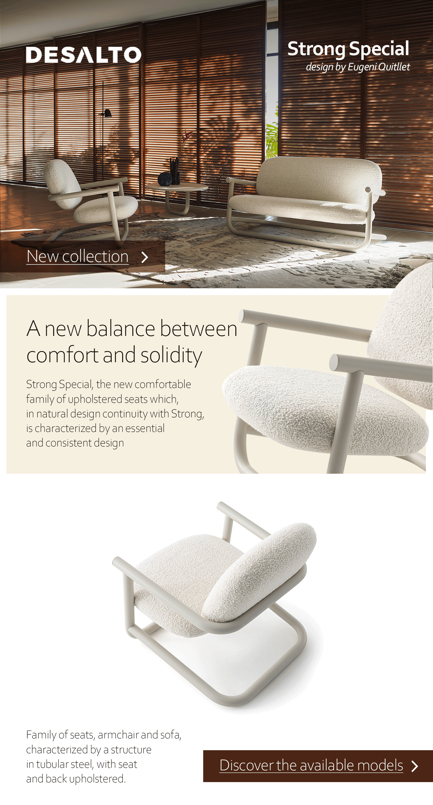 Archiproducts IT Desalto Strong Special family of upholstered seats