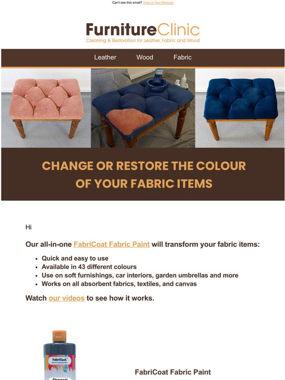 How to change and restore the colour to fabric