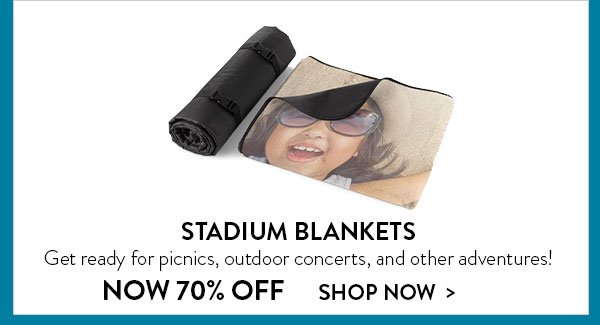 Stadium Blankets | Get ready for picnics, outdoor concerts, and other adventures! | Now 70% Off | Shop Now>