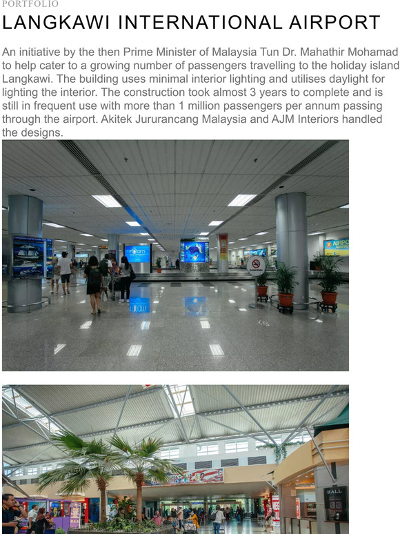 Portfolio - LANGKAWI INTERNATIONAL AIRPORT