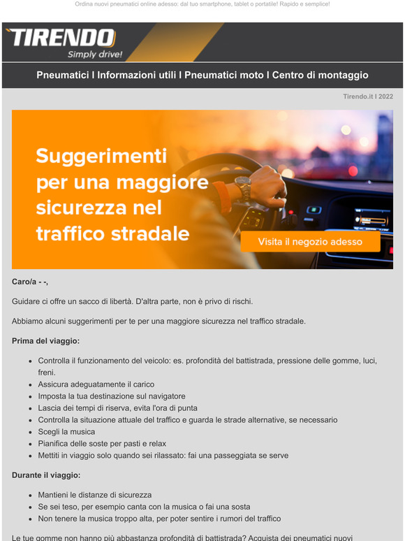 Con questi suggerimenti sarai più al sicuro sulla strada