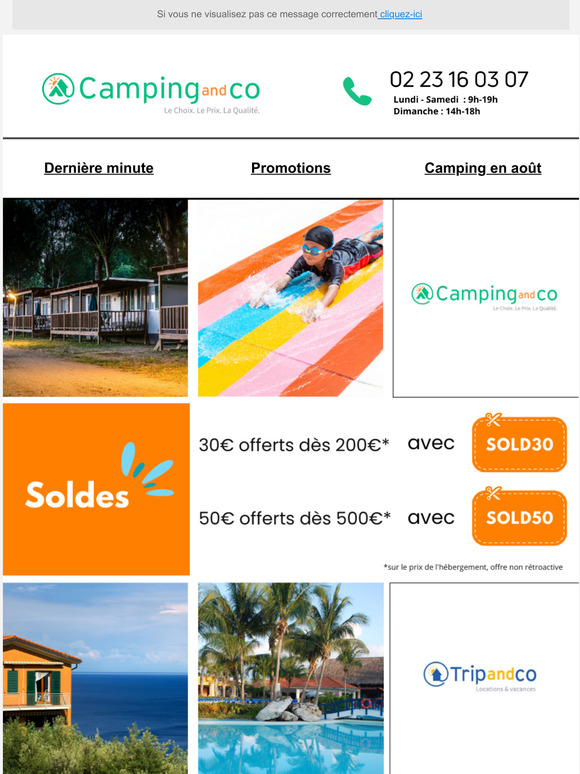 SOLDES d'été : jusqu'à 50€ offerts + 60% de reduction