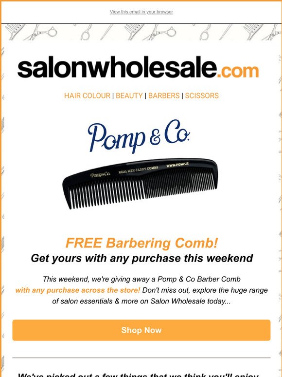 Free Barbering Comb With Every Order 💇