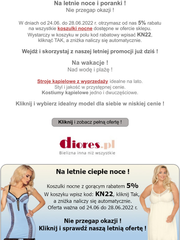 Letnia oferta od diores.pl