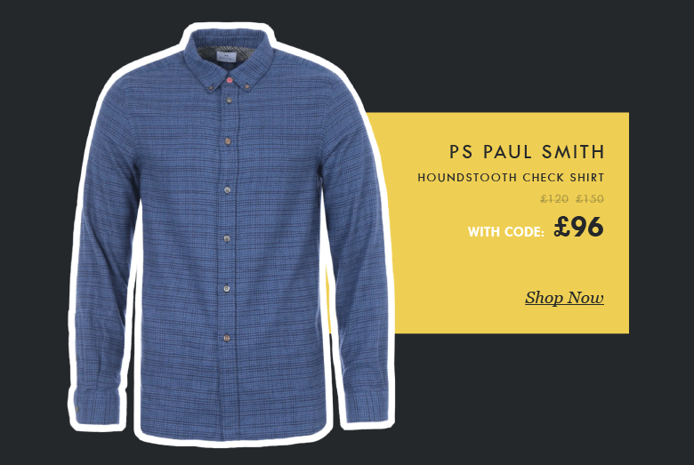ps paul smith houndstooth check shirt