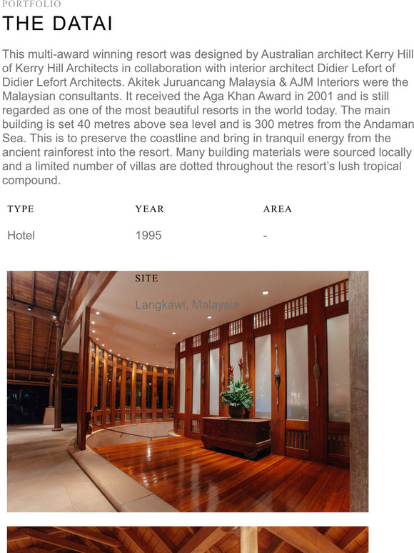 PORTFOLIO - THE DATAI