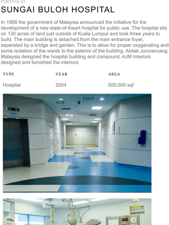 PORTFOLIO - SUNGAI BULOH HOSPITAL