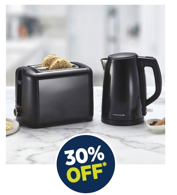 30% off Full Priced Kettles Toasters by Smith+Nobel
