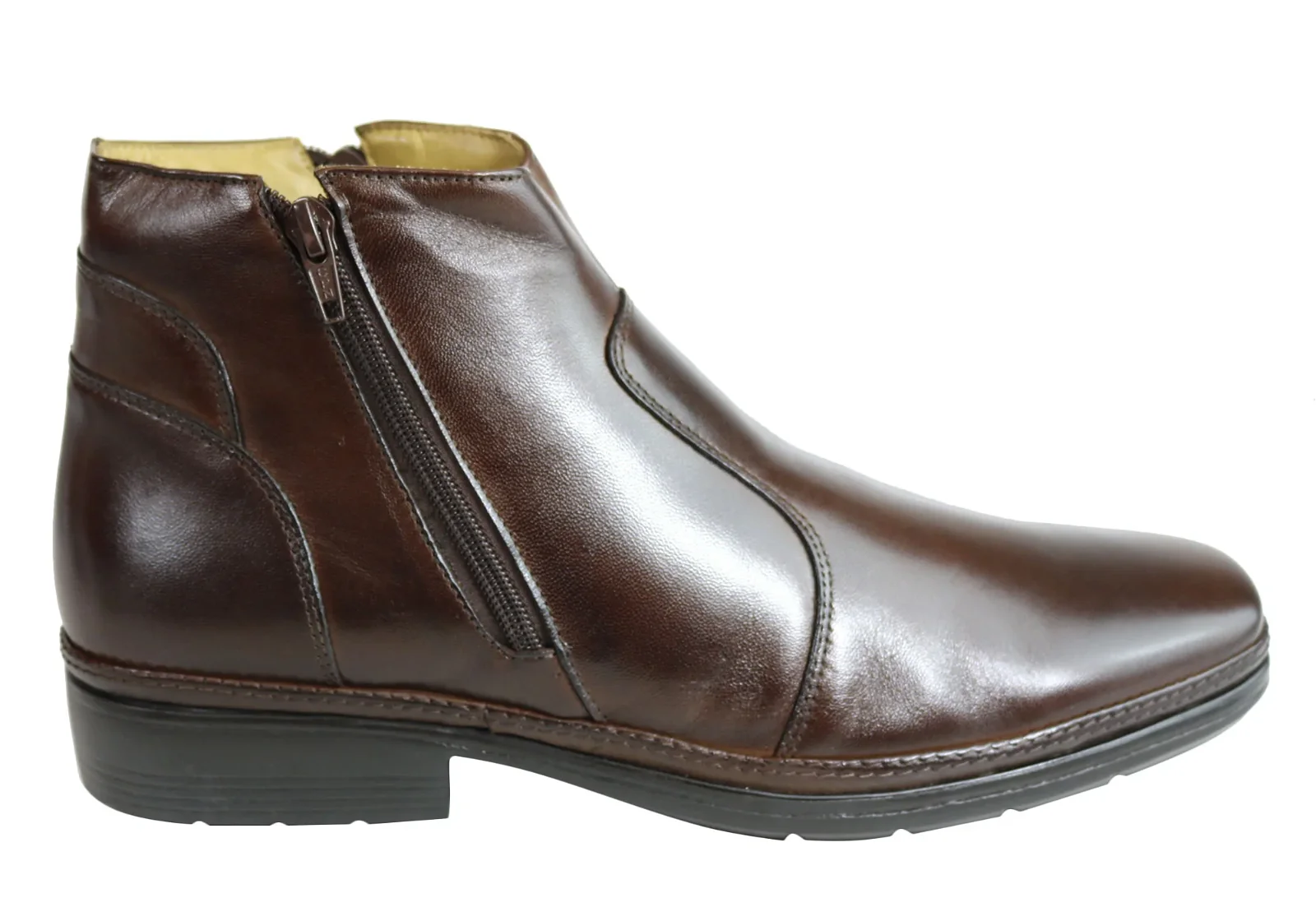 Image of Savelli Noah Mens Comfortable Leather Dress Boots Made In Brazil