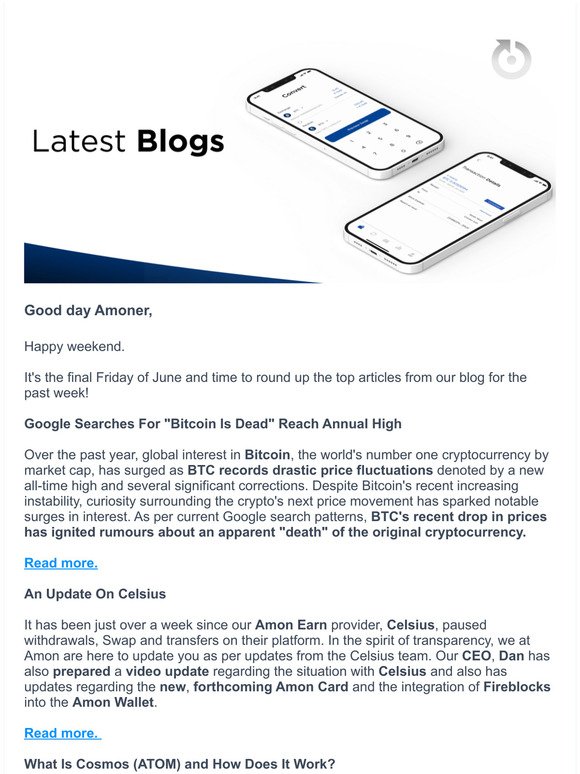 Amon Weekly Blog Highlights | 24 June 2022
