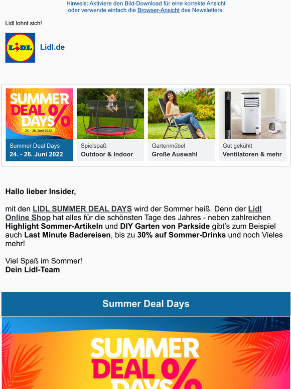 lidlphotos.fr Des photos qui vous ressemblent LIDL SUMMER DEAL DAYS