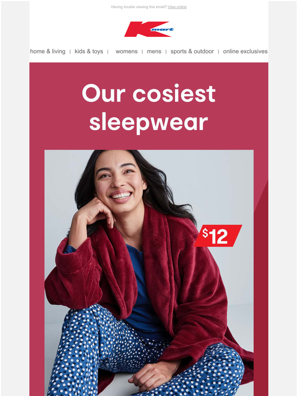 Kmart Australia Sleepwear for everyone 💤 Milled