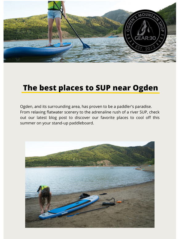 Here are the best places to SUP near Ogden 🌊