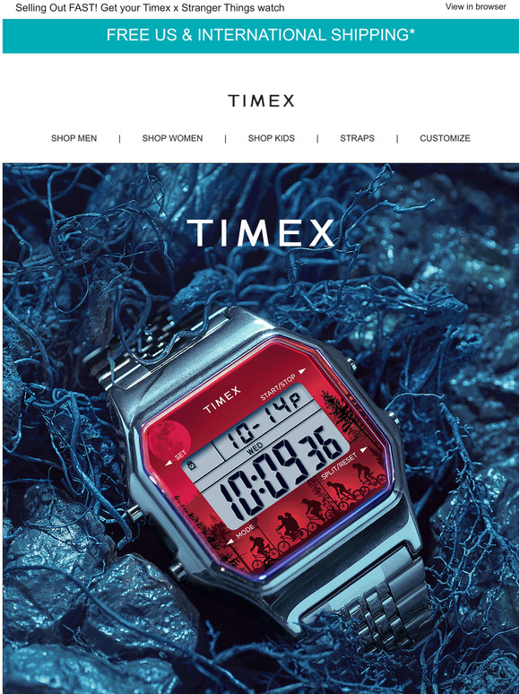 Timex The clock is ticking on Timex x Stranger Things 🕰️ Milled