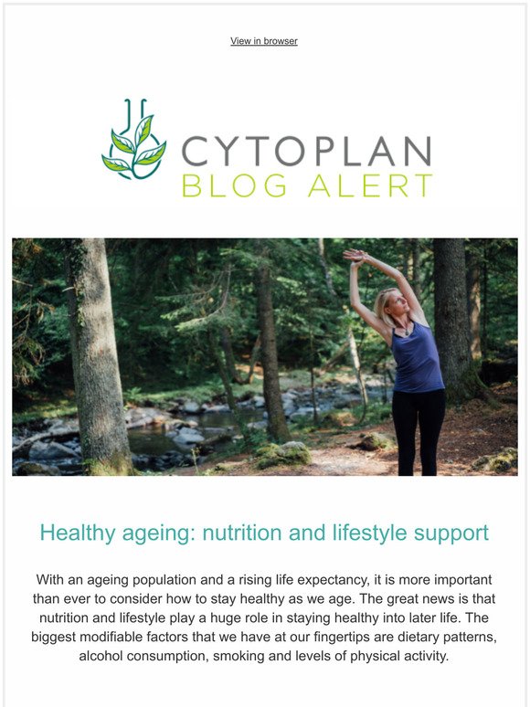 Healthy ageing: nutrition and lifestyle support