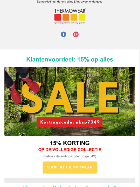 🎁Zomerknaller! 15% op volledige assortiment