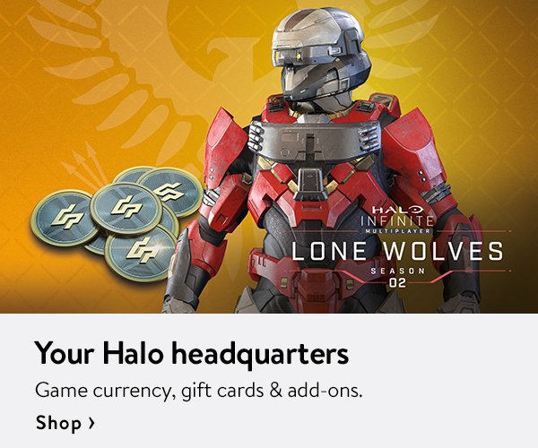 Your Halo headquarters - Game currency, gift cards & add-ons.