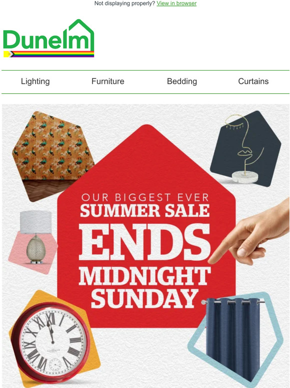 Dunelm Time’s running out… Milled
