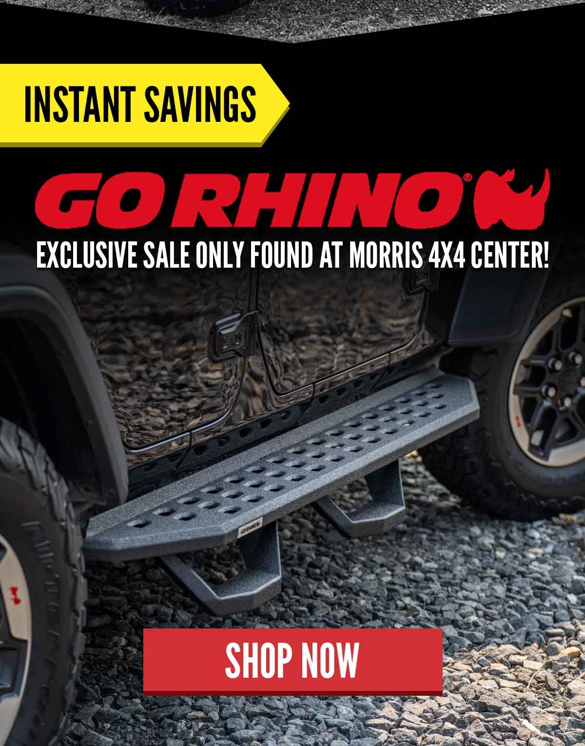 Go Rhino Exclusive Sale Only Found At Morris 4x4 Center!