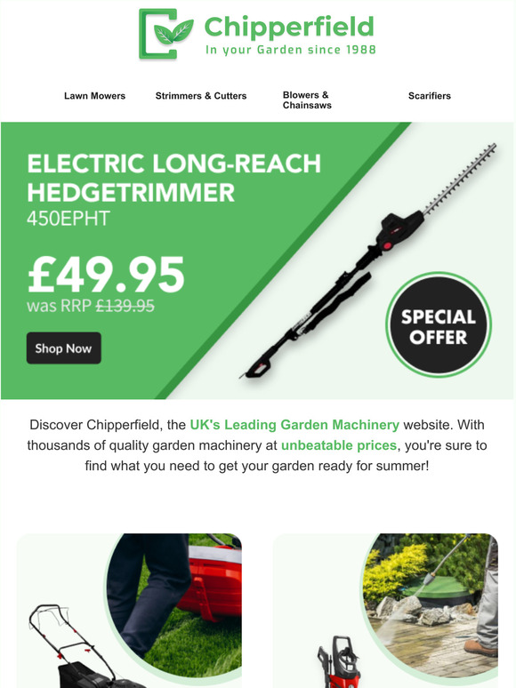 Racing Pole Hedge Trimmer at an amazing price of £49.95 inc VAT