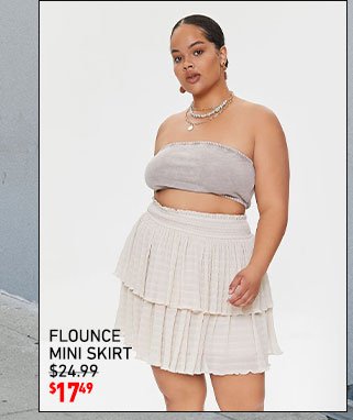 Flounce Mini Skirt $17.49