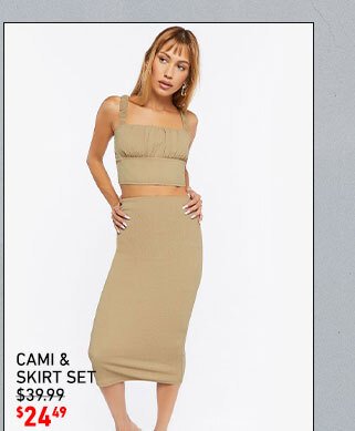 Cami & Skirt set $24.49